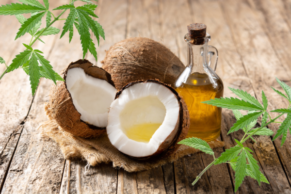 CR Balance: Coconuts, hemp and a bottle of hemp-infused, full spectrum coconut oil. The product contains only two ingredients: whole plant hemp and unrefined, cold-pressed, organic coconut oil. Suitable for AIP, Gluten-Free, and Paleo Diets.